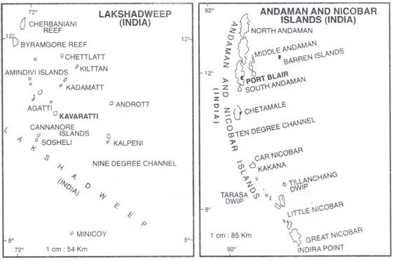 Lakshadweep and Andaman and Nicobar Islands